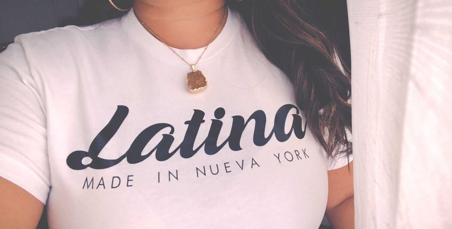 LATINA MADE IN NUEVA YORK WHITE TEE