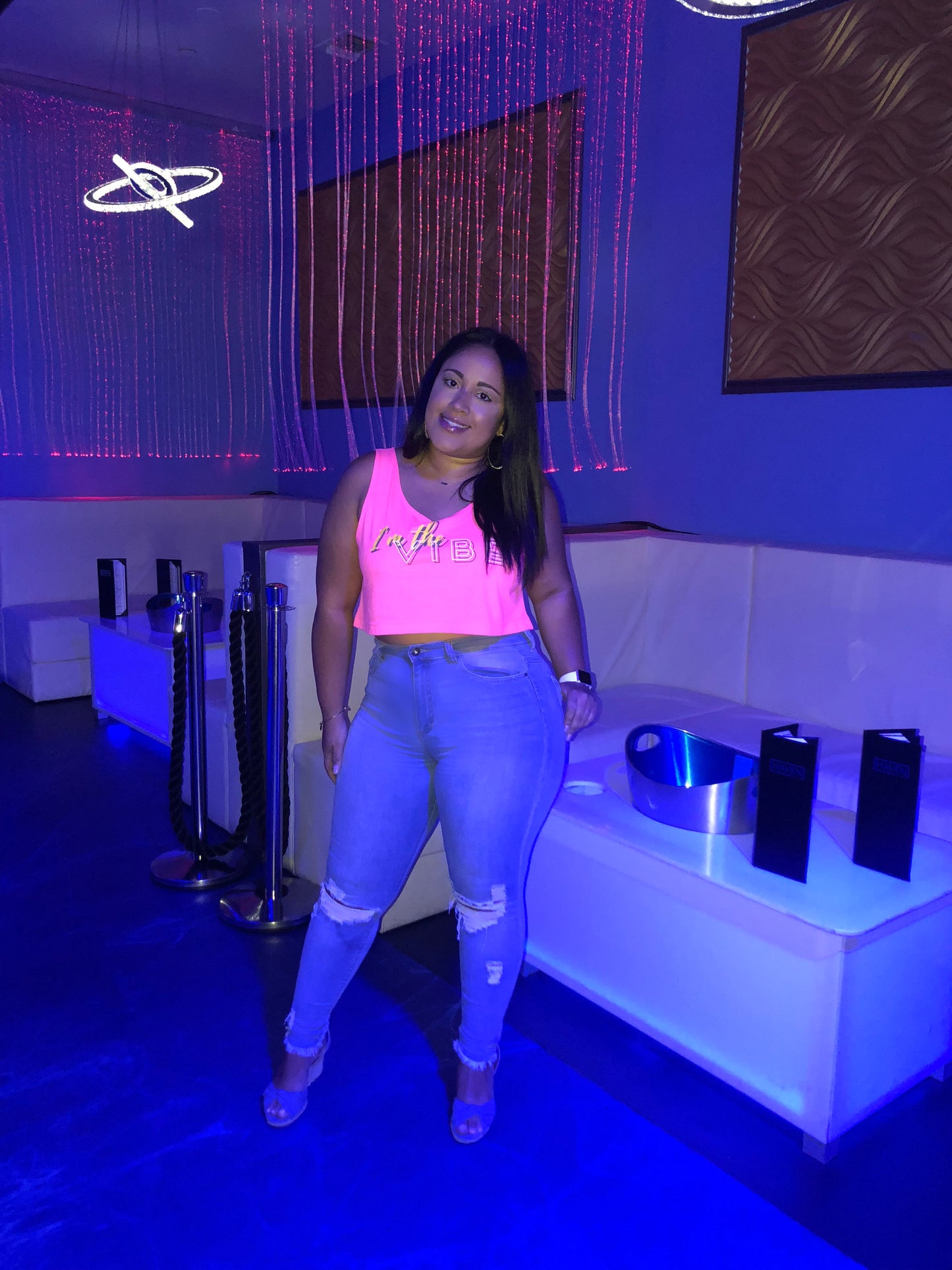 I'm the Vibe Loose Crop Tank- One Size